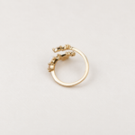 Magnolia flower adjustable ring, underside view