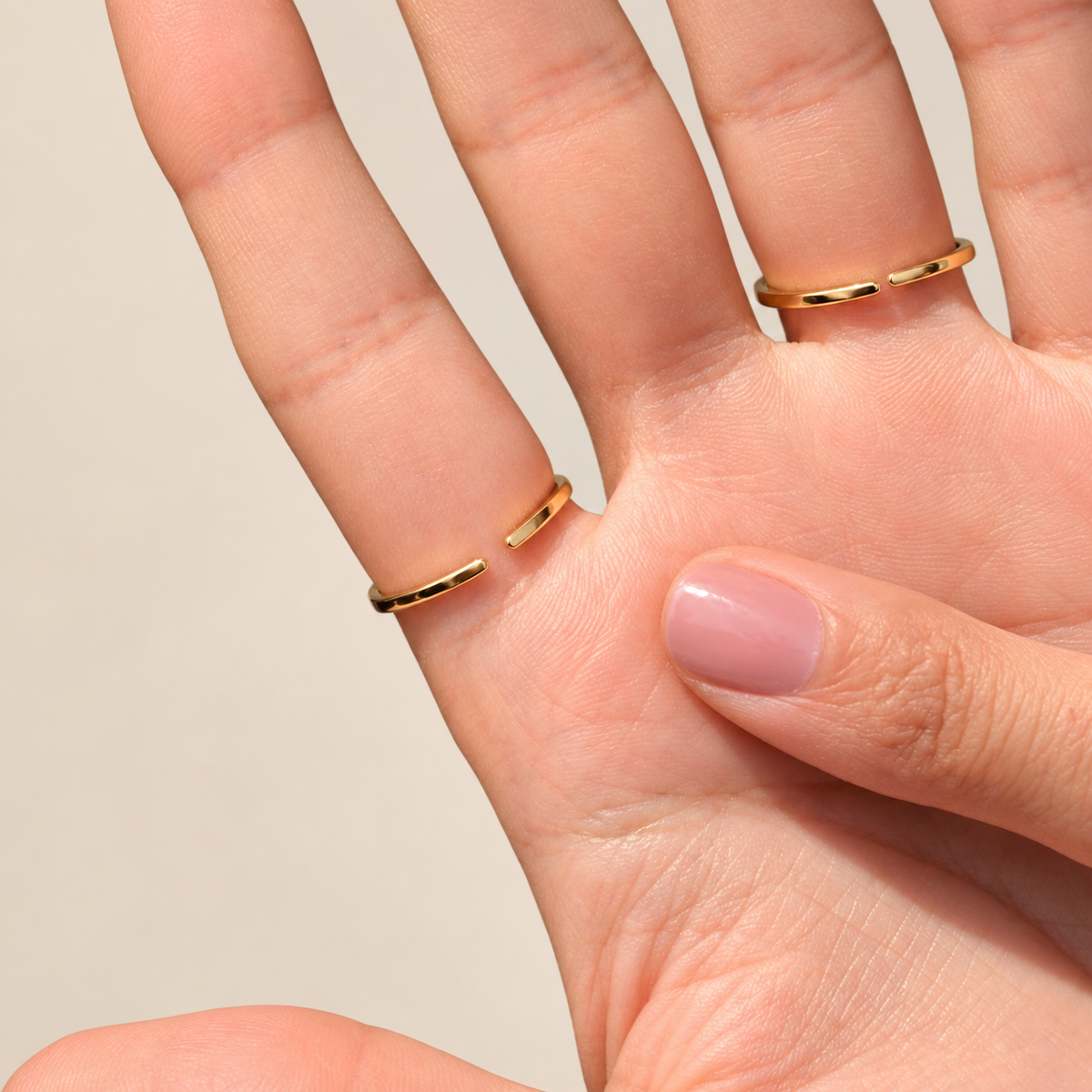 Purple Baguette Adjustable Ring, Single
