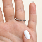 Zircon Adjustable Ring, Gold or Silver, Single