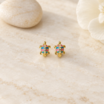 Turtle Children's Hoop Earrings, Pair