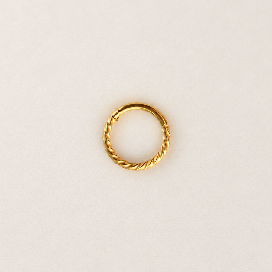Gold or Silver Cartilage Hoop Earring for Helix & Tragus, Single