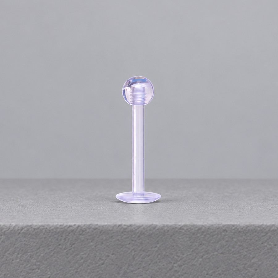 Clear Piercing Retainer, 16G, 10mm, Single