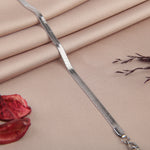 Gold or Silver Snake Bracelet, Snake Chain Bracelet, Single - product view