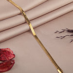 Gold or Silver Snake Bracelet, Snake Chain Bracelet, Single - product view