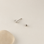 Butterfly Piercing Stud, 18G, 7mm, Gold or Silver, Single - product view